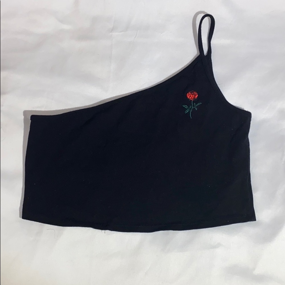 Off shoulder crop top